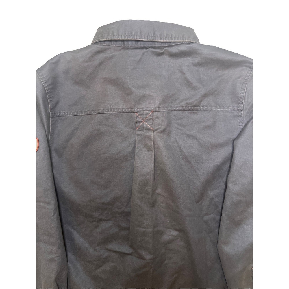Legendary Whitetails Journeyman Shirt Jacket Mens Medium Gray Flannel Lined - Picture 12 of 13